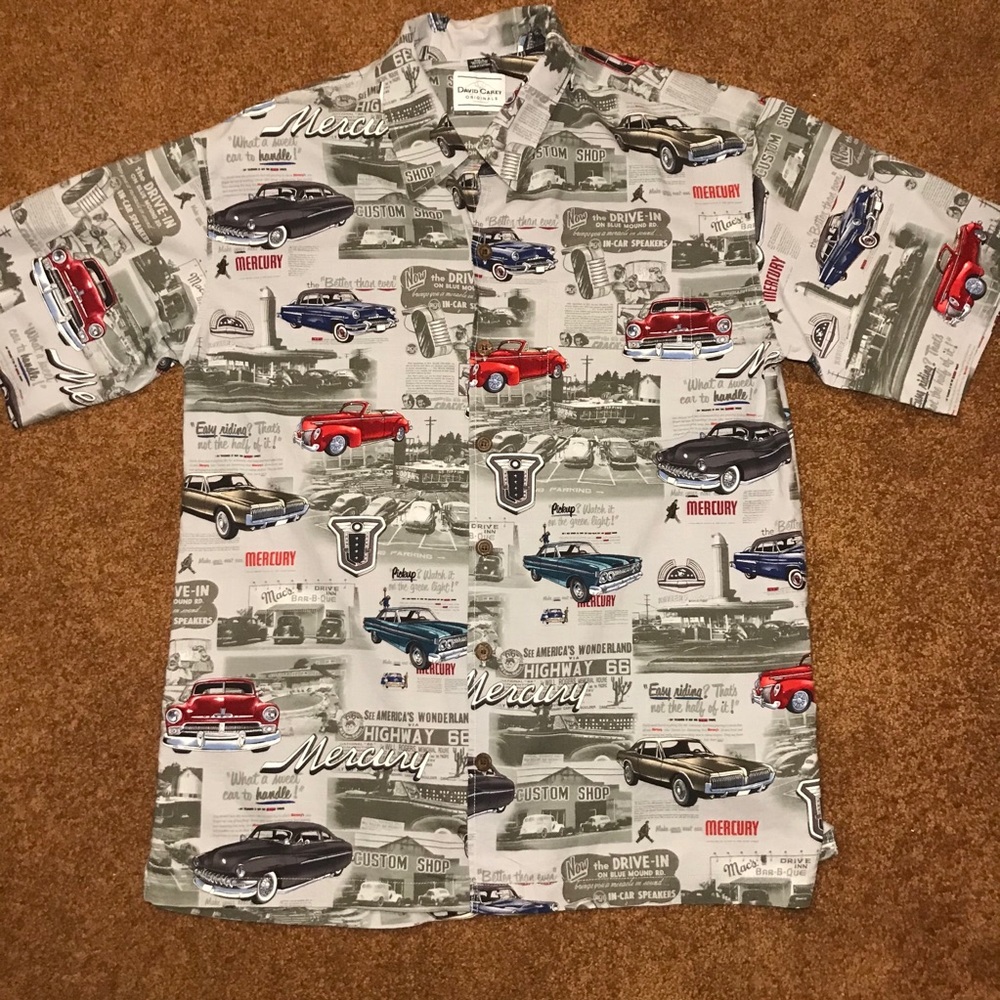David Carey Vintage Car Button Down